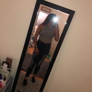 Garage high neck crop top